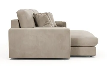 Adelsö by Gynning 4-sits Vändbar L-formad Djup Divansoffa i Manchester - Greige - Möbler - Soffa - Divansoffa & schäslongsoffa - 4 sits soffa med divan