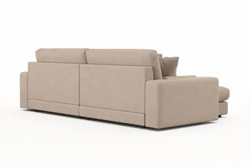 Adelsö by Gynning 4-sits Vändbar L-formad Djup Divansoffa i Tyg - Beige - Möbler - Soffa - Divansoffa & schäslongsoffa - 4 sits soffa med divan