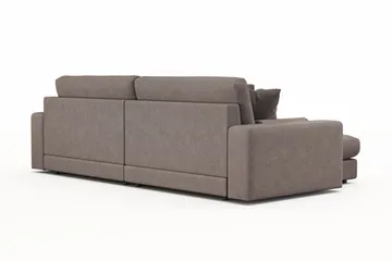 Adelsö by Gynning 4-sits Vändbar L-formad Djup Divansoffa i Tyg - Brun - Möbler - Soffa - Divansoffa & schäslongsoffa - 4 sits soffa med divan