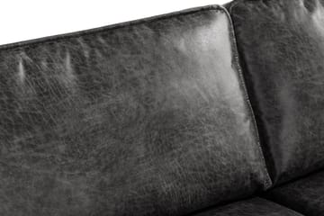 Akron 2,5-sits Soffa med Schäslong Höger Bondedläder - Mörkgrå - Möbler - Soffa - Divansoffa & schäslongsoffa - 2 sits soffa med divan