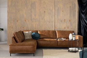 Akron 2,5-sits Soffa med Schäslong Vänster Bondedläder - Brun - Möbler - Soffa - Skinnsoffa