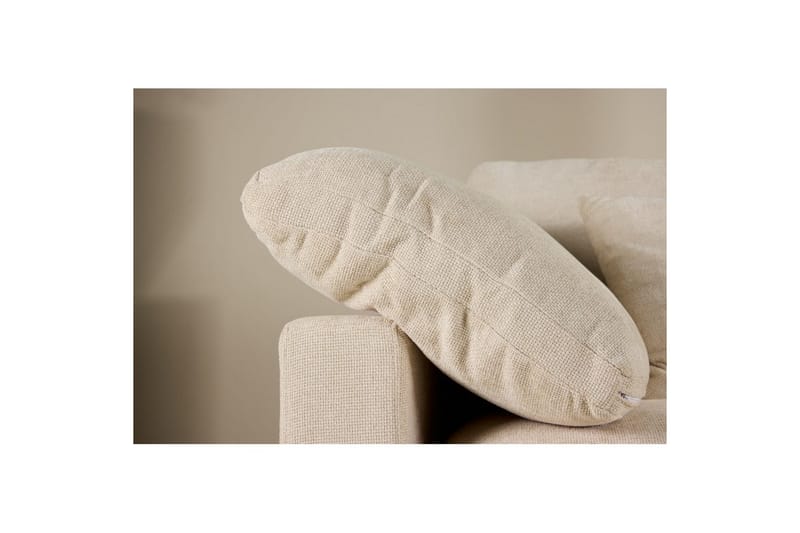 Amalfi Hörnsoffa i Tyg med Skum och Plast, Beige - Beige - Möbler - Soffa - Divansoffa & schäslongsoffa - 3 sits soffa med divan