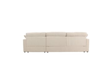 Amalfi Hörnsoffa i Tyg med Skum och Plast, Beige - Beige - Möbler - Soffa - Divansoffa & schäslongsoffa - 3 sits soffa med divan
