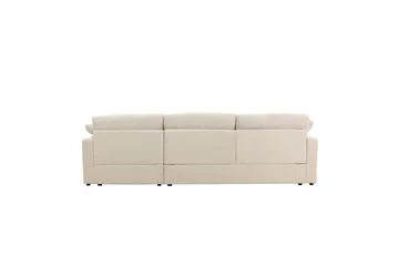 Amalfi Vänstervänd L-formad Hörnsoffa med Divan 297 cm i Tyg - Beige - Möbler - Soffa - Divansoffa & schäslongsoffa - 3 sits soffa med divan