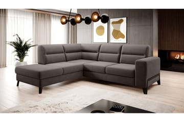 Anglika 4 sits divansoffa med schäslong Vänstervänd i Läder - Beige - Möbler - Soffa - Divansoffa & schäslongsoffa - 4 sits soffa med divan