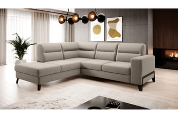 Anglika 4 sits divansoffa med schäslong Vänstervänd i Tyg - Beige - Möbler - Soffa - Divansoffa & schäslongsoffa - 4 sits soffa med divan