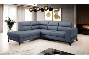 Anglika Soffa m. Schäslong 4-sits - Blå - Möbler - Soffa - Divansoffa & schäslongsoffa - 4 sits soffa med divan