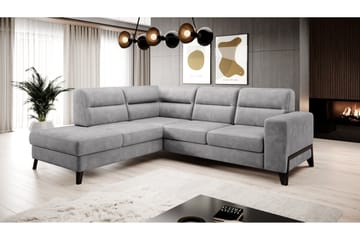 Anglika Soffa m. Schäslong 4-sits - Grå - Möbler - Soffa - Divansoffa & schäslongsoffa - 4 sits soffa med divan