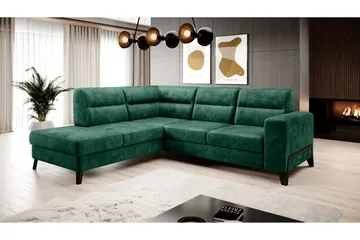 Anglika Soffa m. Schäslong 4-sits - Grön - Möbler - Soffa - Divansoffa & schäslongsoffa - 4 sits soffa med divan