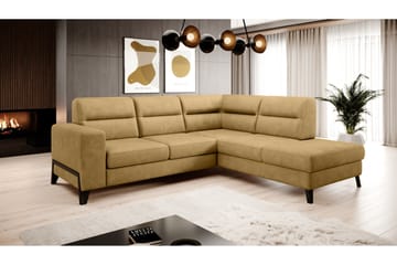 Anglika Soffa m. Schäslong 4-sits - Gul - Möbler - Soffa - Divansoffa & schäslongsoffa - 4 sits soffa med divan