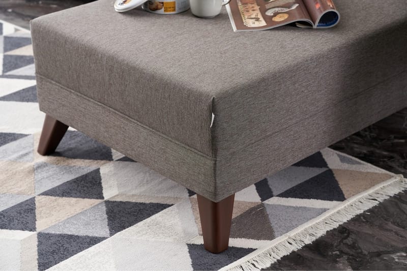 Antigua Divansoffa Höger - Brun - Möbler - Soffa - Divansoffa & schäslongsoffa - 4 sits soffa med divan