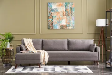 Antigua Divansoffa Vänster - Brun - Möbler - Soffa - Divansoffa & schäslongsoffa - 4 sits soffa med divan