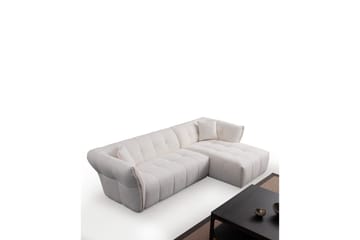 Azzo 4-sits Soffa med Divan - Vit - Möbler - Soffa - Divansoffa & schäslongsoffa - 4 sits soffa med divan