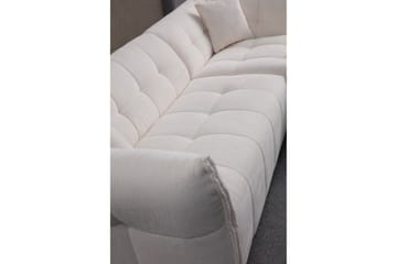 Azzo 4-sits Soffa med Divan - Vit - Möbler - Soffa - Divansoffa & schäslongsoffa - 4 sits soffa med divan