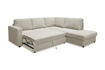 Bäddsoffa Achillea Beige - Beige|Grå - Möbler - Soffa - Divansoffa & schäslongsoffa - 4 sits soffa med divan