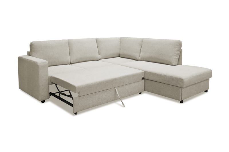 Bäddsoffa Achillea Beige - Beige|Grå - Möbler - Soffa - Divansoffa & schäslongsoffa - 4 sits soffa med divan