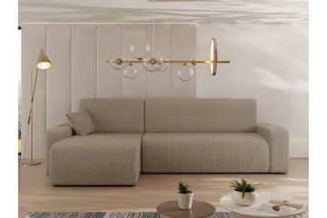 Barile Soffa med Divan 3-sits - Beige - Möbler - Soffa - Divansoffa & schäslongsoffa - 3 sits soffa med divan