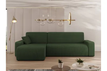 Barile Soffa med Divan 3-sits - Grön - Möbler - Soffa - Divansoffa & schäslongsoffa - 3 sits soffa med divan