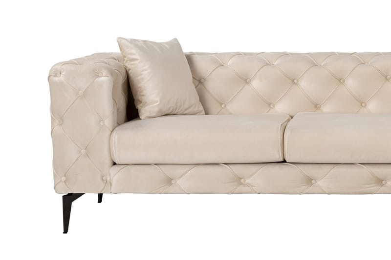 Beachport 3-sits Soffa med Divan Höger - Beige - Möbler - Soffa - Divansoffa & schäslongsoffa - 3 sits soffa med divan