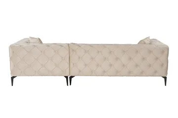 Beachport 3-sits Soffa med Divan Höger - Beige - Möbler - Soffa - Divansoffa & schäslongsoffa - 3 sits soffa med divan