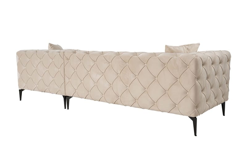 Beachport 3-sits Soffa med Divan Höger - Beige - Möbler - Soffa - Divansoffa & schäslongsoffa - 3 sits soffa med divan