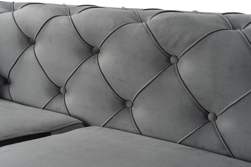 Beachport 3-sits Soffa med Divan Vänster - Antracit - Möbler - Soffa - Divansoffa & schäslongsoffa - 3 sits soffa med divan