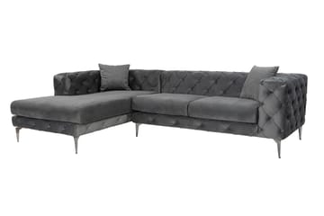 Beachport 3-sits Soffa med Divan Vänster - Antracit - Möbler - Soffa - Divansoffa & schäslongsoffa - 3 sits soffa med divan