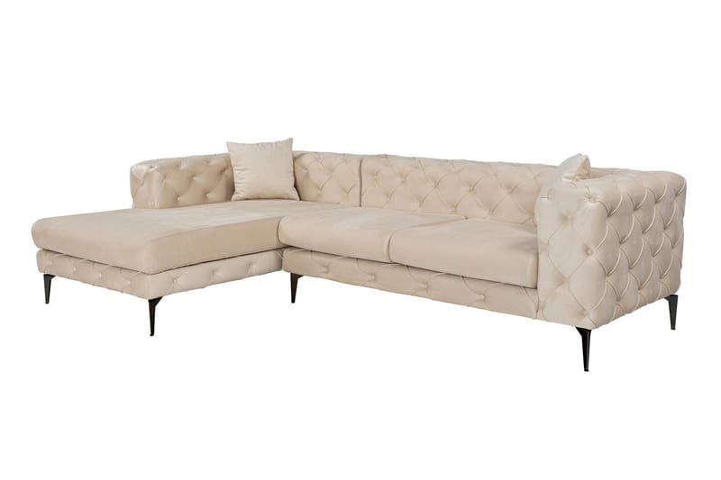 Beachport 3-sits Soffa med Divan Vänster - Beige - Möbler - Soffa - Divansoffa & schäslongsoffa - 3 sits soffa med divan
