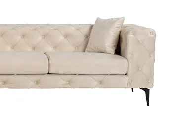 Beachport 3-sits Soffa med Divan Vänster - Beige - Möbler - Soffa - Divansoffa & schäslongsoffa - 3 sits soffa med divan