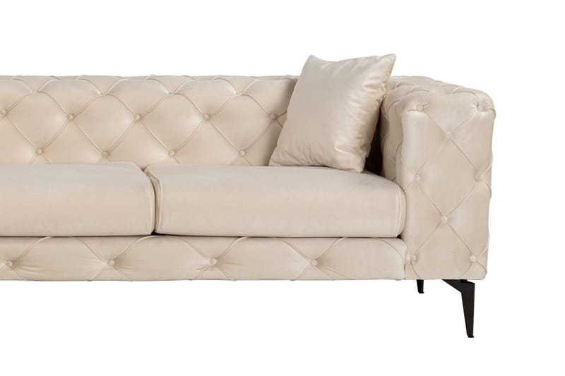 Beachport 3-sits Soffa med Divan Vänster - Beige - Möbler - Soffa - Divansoffa & schäslongsoffa - 3 sits soffa med divan