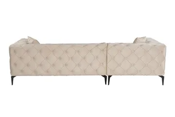 Beachport 3-sits Soffa med Divan Vänster - Beige - Möbler - Soffa - Divansoffa & schäslongsoffa - 3 sits soffa med divan
