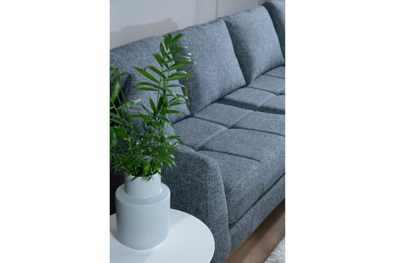 Bouchelle Hörnsoffa med Divan Höger - Grå - Möbler - Soffa - Divansoffa & schäslongsoffa