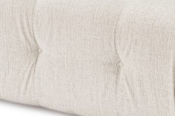 Bubblig Divansoffa 3-sits Belgin 315 cm med utfällbara armstöd och ryggstöd - Ljusbeige - Möbler - Soffa - Divansoffa & schäslongsoffa - 4 sits soffa med divan