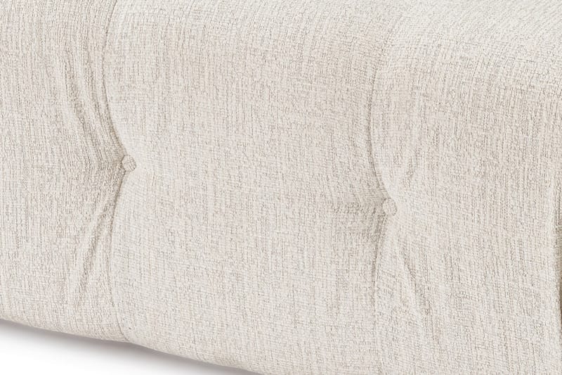 Bubblig Divansoffa 3-sits Belgin 315 cm med utfällbara armstöd och ryggstöd - Ljusbeige - Möbler - Soffa - Divansoffa & schäslongsoffa - 4 sits soffa med divan