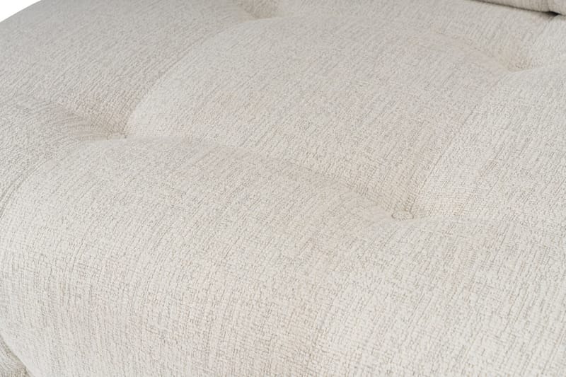 Bubblig Divansoffa 3-sits Belgin 315 cm med utfällbara armstöd och ryggstöd - Ljusbeige - Möbler - Soffa - Divansoffa & schäslongsoffa - 4 sits soffa med divan