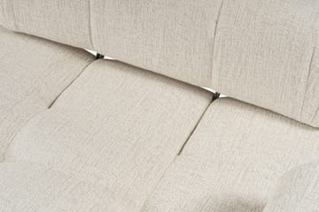 Bubblig Divansoffa 3-sits Belgin 315 cm med utfällbara armstöd och ryggstöd - Ljusbeige - Möbler - Soffa - Divansoffa & schäslongsoffa - 4 sits soffa med divan