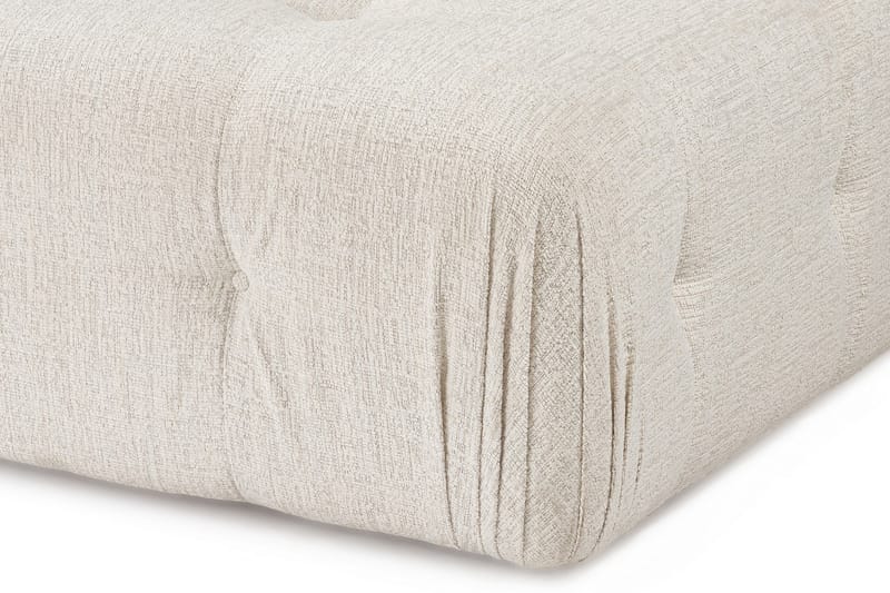 Bubblig Divansoffa 3-sits Belgin 315 cm med utfällbara armstöd och ryggstöd - Ljusbeige - Möbler - Soffa - Divansoffa & schäslongsoffa - 4 sits soffa med divan