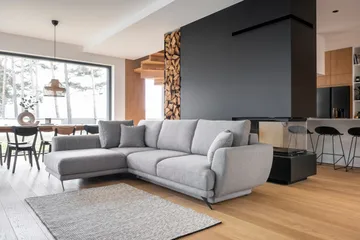 Buckmeier 3-sits Soffa med Schäslong Vänster - Ljusgrå - Möbler - Soffa - Divansoffa & schäslongsoffa