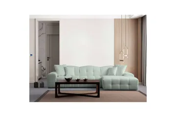 Buddy Soffa med Divan 4-sits - Grön - Möbler - Soffa - Divansoffa & schäslongsoffa - 4 sits soffa med divan