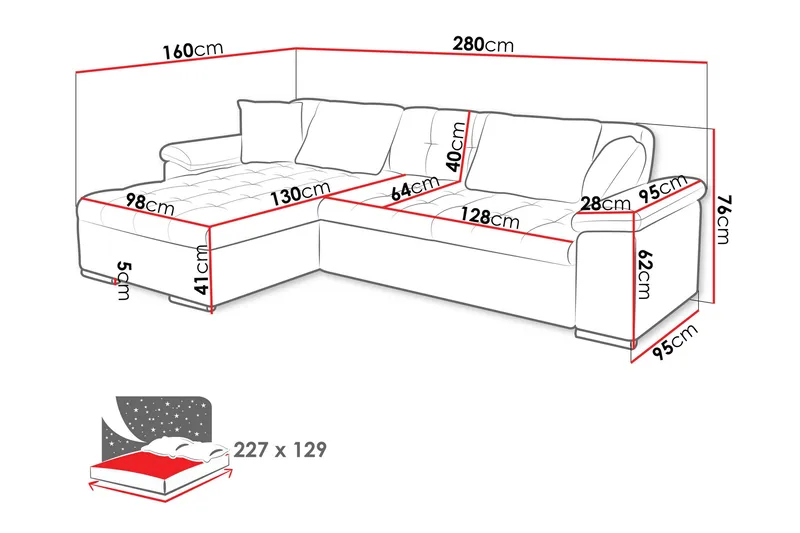 Camior Soffa med Divan 3-sits - Gul/Beige - Möbler - Soffa - Sammetssoffa
