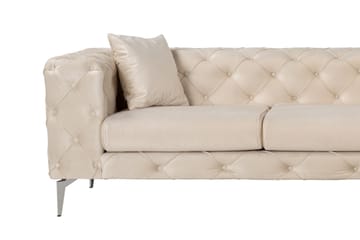 Canunda 3-sits Soffa med Divan Höger - Beige - Möbler - Soffa - Divansoffa & schäslongsoffa - 3 sits soffa med divan