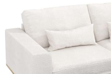 Copenhagen 4-sits Högervänd L-formad Divansoffa i Bouclé - Vit - Möbler - Soffa - Divansoffa & schäslongsoffa - 4 sits soffa med divan
