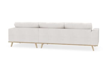 Copenhagen 4-sits Högervänd L-formad Divansoffa i Bouclé - Vit - Möbler - Soffa - Divansoffa & schäslongsoffa - 4 sits soffa med divan