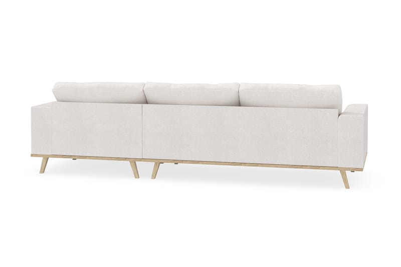 Copenhagen 4-sits Högervänd L-formad Divansoffa i Bouclé - Vit - Möbler - Soffa - Divansoffa & schäslongsoffa - 4 sits soffa med divan