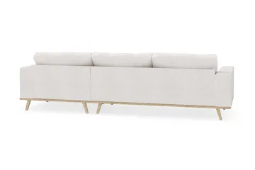 Copenhagen 4-sits Högervänd L-formad Divansoffa i Bouclé - Vit - Möbler - Soffa - Divansoffa & schäslongsoffa - 4 sits soffa med divan