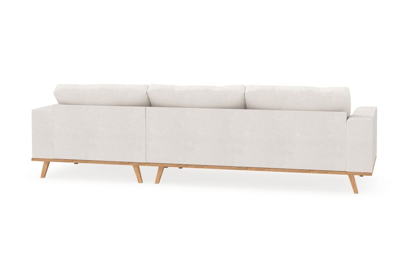 Copenhagen 4-sits Högervänd L-formad Divansoffa i Bouclé - Vit - Möbler - Soffa - Divansoffa & schäslongsoffa - 4 sits soffa med divan