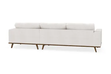 Copenhagen 4-sits Högervänd L-formad Divansoffa i Bouclé - Vit - Möbler - Soffa - Divansoffa & schäslongsoffa - 4 sits soffa med divan