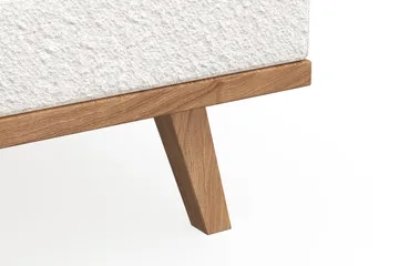 Copenhagen 4-sits Högervänd L-formad Divansoffa i Bouclé - Vit - Möbler - Soffa - Divansoffa & schäslongsoffa - 4 sits soffa med divan