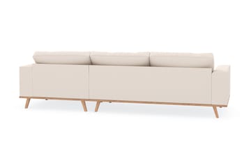 Copenhagen 4-sits Högervänd L-formad Divansoffa i Manchester - Beige - Möbler - Soffa - Divansoffa & schäslongsoffa - 4 sits soffa med divan