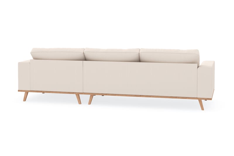 Copenhagen 4-sits Högervänd L-formad Divansoffa i Manchester - Beige - Möbler - Soffa - Divansoffa & schäslongsoffa - 4 sits soffa med divan